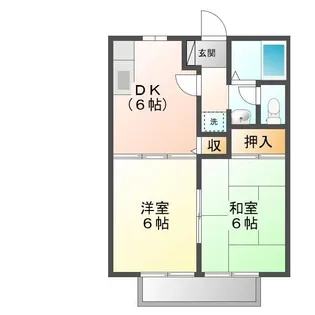 マノワール永峯【A202号室号室】の間取り