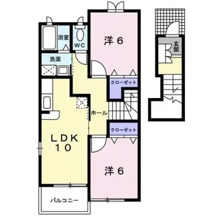 こむぎはいつ B【2階】の間取り