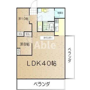 2LDKの間取り画像