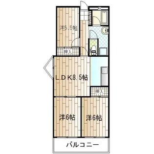 3DKの間取り画像