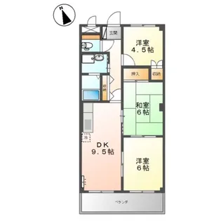 カームネスト【1階】の間取り
