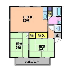 West New House A【201号室】の間取り