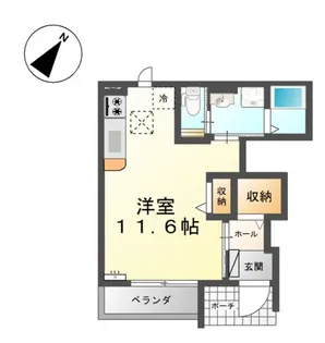 リジエールB【1階】の間取り