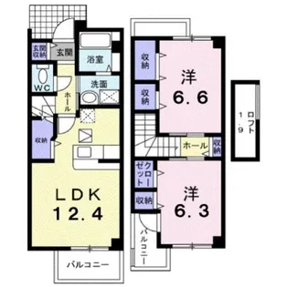 メゾンブローテ【1階】の間取り