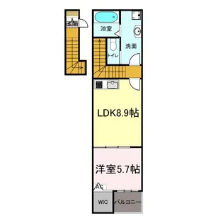 ナディア A【202号室】の間取り