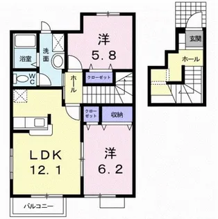 グラスランド レジデンス F【2階】の間取り