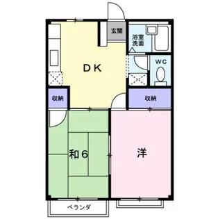 エルディム白馬【2階】の間取り