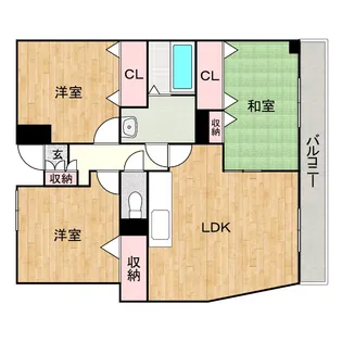 ロイヤルパレス春日【3階】の間取り