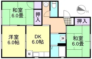 NEW QUEST B棟【1階】の間取り