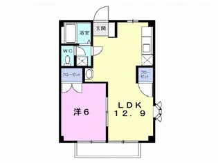 ニューシティ大平【1階】の間取り