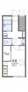 レオパレスボヌール【105号室】の間取り