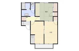 レジデンスオリーブ C【1階】の間取り