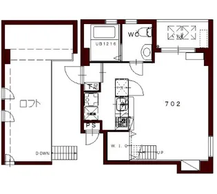 コリドールエスエフ【7階】の間取り