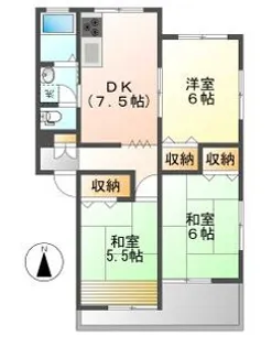 3DKの間取り画像