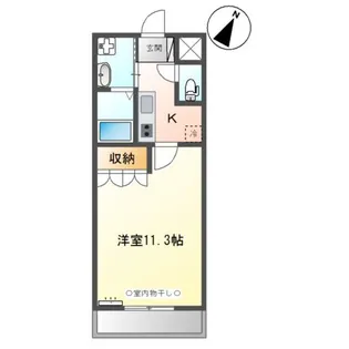 ヴァンルージュ【2階】の間取り