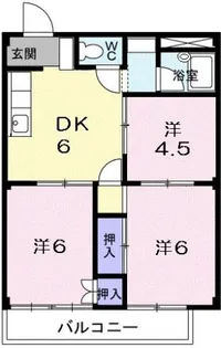シティハイツ平松【2階】の間取り
