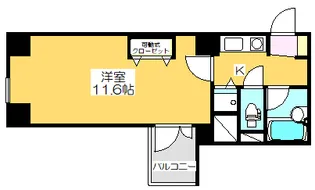 エグゼクティブコート中新町【4階】の間取り
