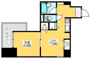 1DKの間取り画像