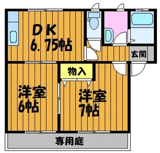アエル乙島D棟【2階】の間取り