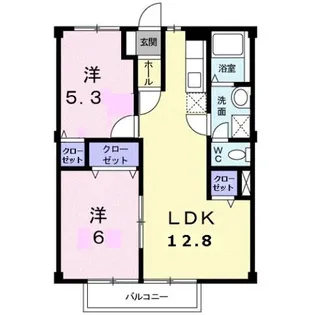 エクセル・コート【2階】の間取り