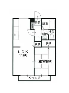 サンガーデン岸上1号地【206号室】の間取り