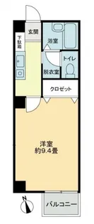 フォブールHINATA【1階】の間取り