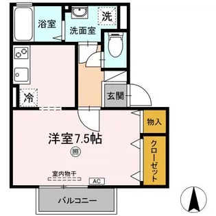 セジュール・ダンケ【2階】の間取り