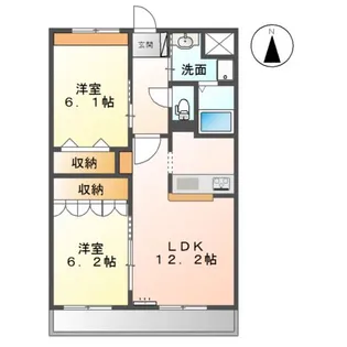 シスレーヴ【2階】の間取り