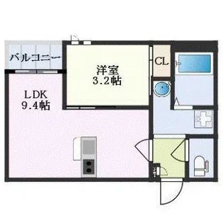 GRANDTIC下伊福【1階】の間取り