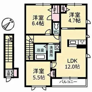 パークロッジ【2階】の間取り