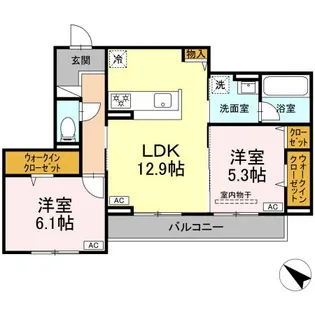 VIA-GRANDE【2階】の間取り