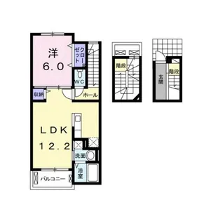 ヴィラ・マウントワン上東 B【3階】の間取り