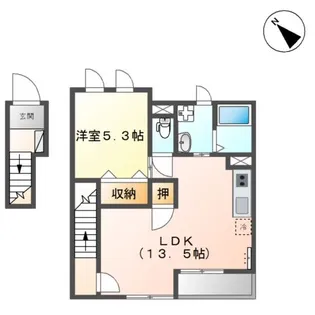 カサ・ベルデ【2階】の間取り