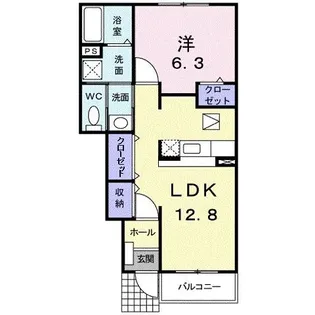 パーク・メート【1階】の間取り