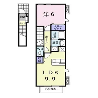クレメント A【2階】の間取り