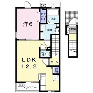 フランシャンブル【2階】の間取り
