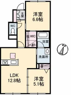 レジーナⅡ【1階】の間取り
