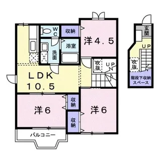 メープルピュア【2階】の間取り