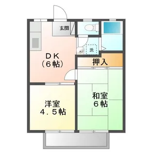 シティおかやま【101号室号室】の間取り