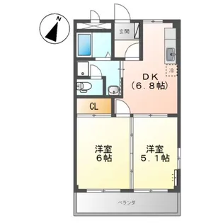 サニープレイス【3階】の間取り