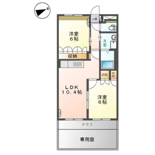 ルノアール【1階】の間取り