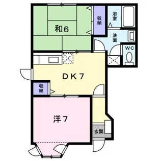 アムール幸 A【1階】の間取り