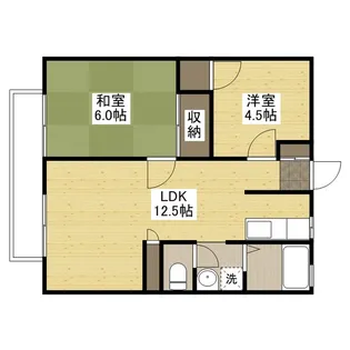 パナハイツ水越 【2階】の間取り