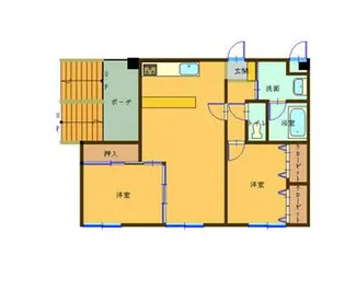イーストマンション【2階】の間取り