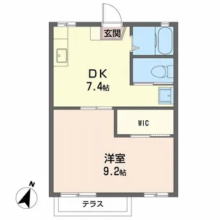ハイツタンポポ B棟【103号室】の間取り