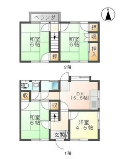 香川県高松市木太町【一戸建】の間取り