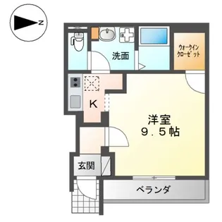 メゾン・カトレア弐番館【1階】の間取り