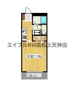 フォブール21【203号室】の間取り