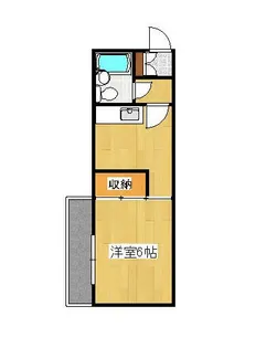 ダイアパレス中新町第2【207号室】の間取り