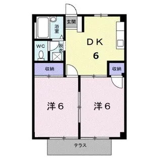シティハイツさとうA【1階】の間取り